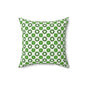 Emerald Star Garden Throw Pillow