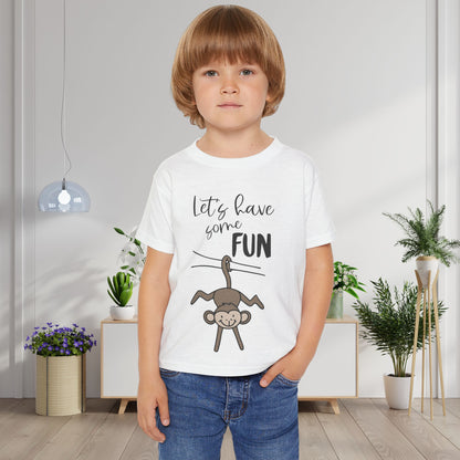 Let's Have Some Fun (Monkey) Heavy Cotton™ Toddler T-shirt