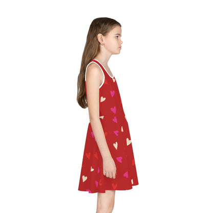 Cupid's Confetti Girls' Sleeveless Sundress