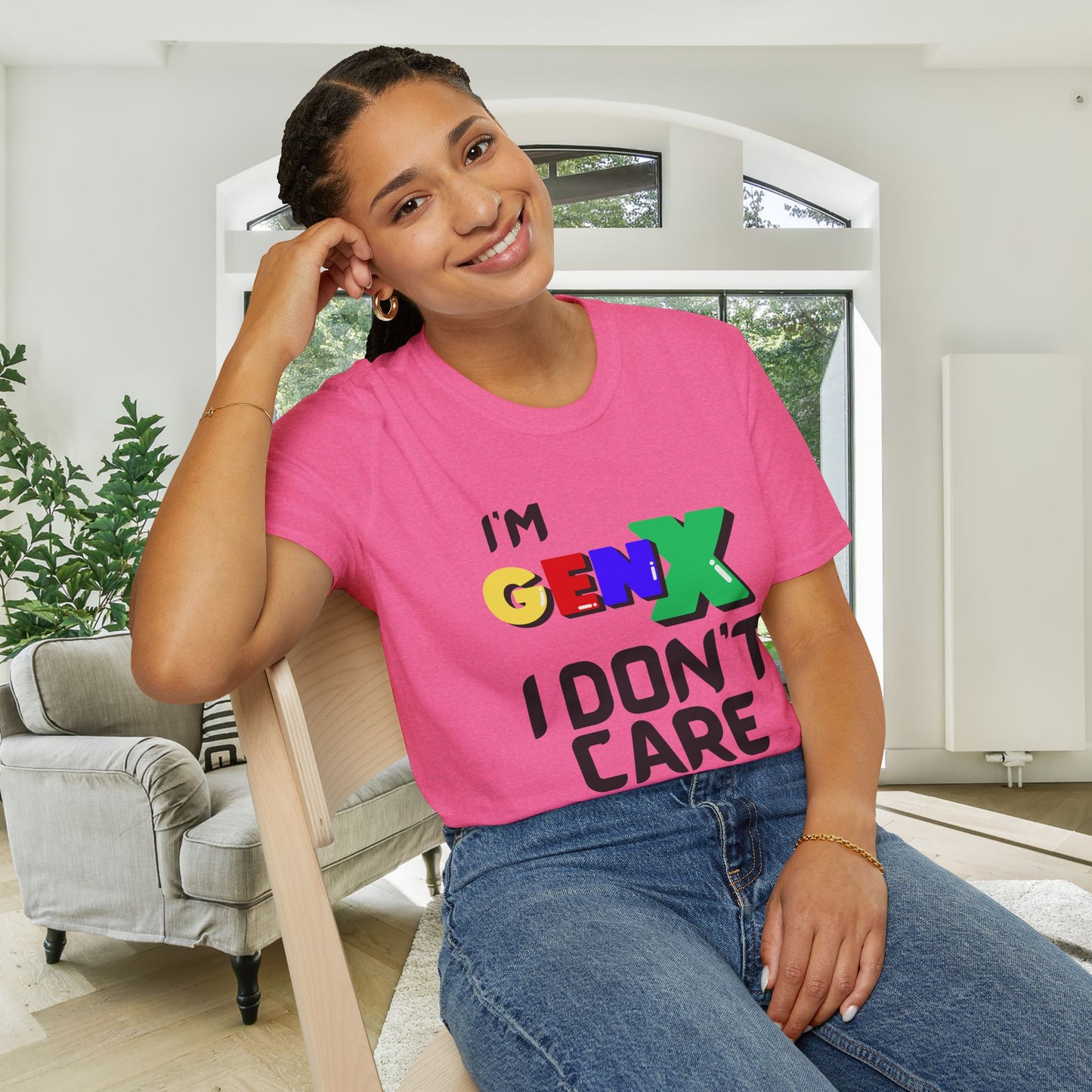 I'm GenX I Don't Care Adult T-shirt