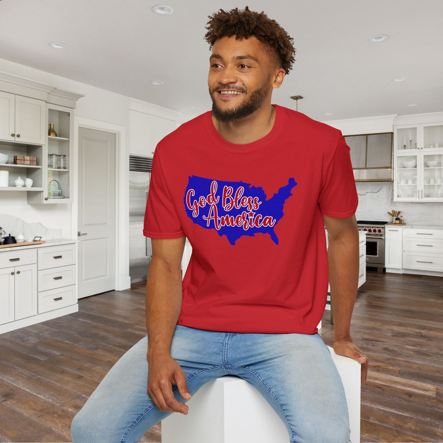 God Bless America Adult T-shirt