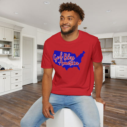 God Bless America Adult T-shirt