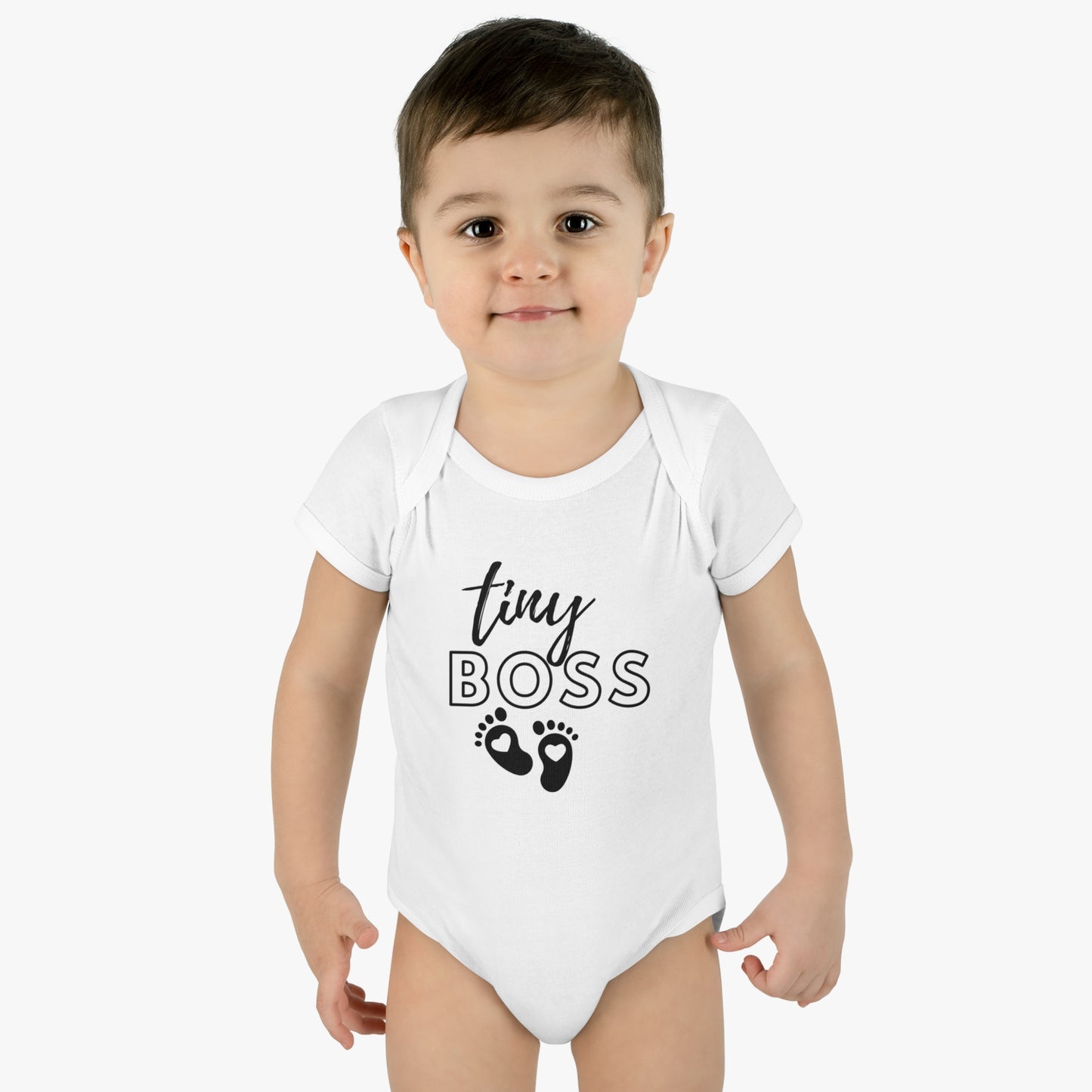 Tiny Boss Infant Baby Rib Bodysuit