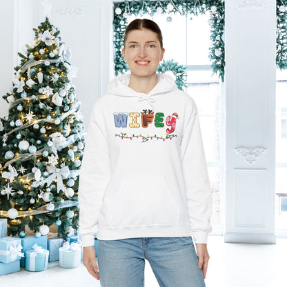 Christmas Wifey Adult Heavy Blend™ Hooded Sweatshirt