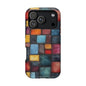 Coloerful Leather Patchwork MagSafe® Compatible Tough Case for iPhone