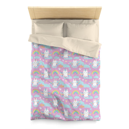 Rainbow Sky Riders Microfiber Duvet Cover