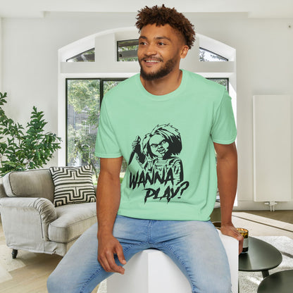 Chucky Wanna Play? Adult T-shirt