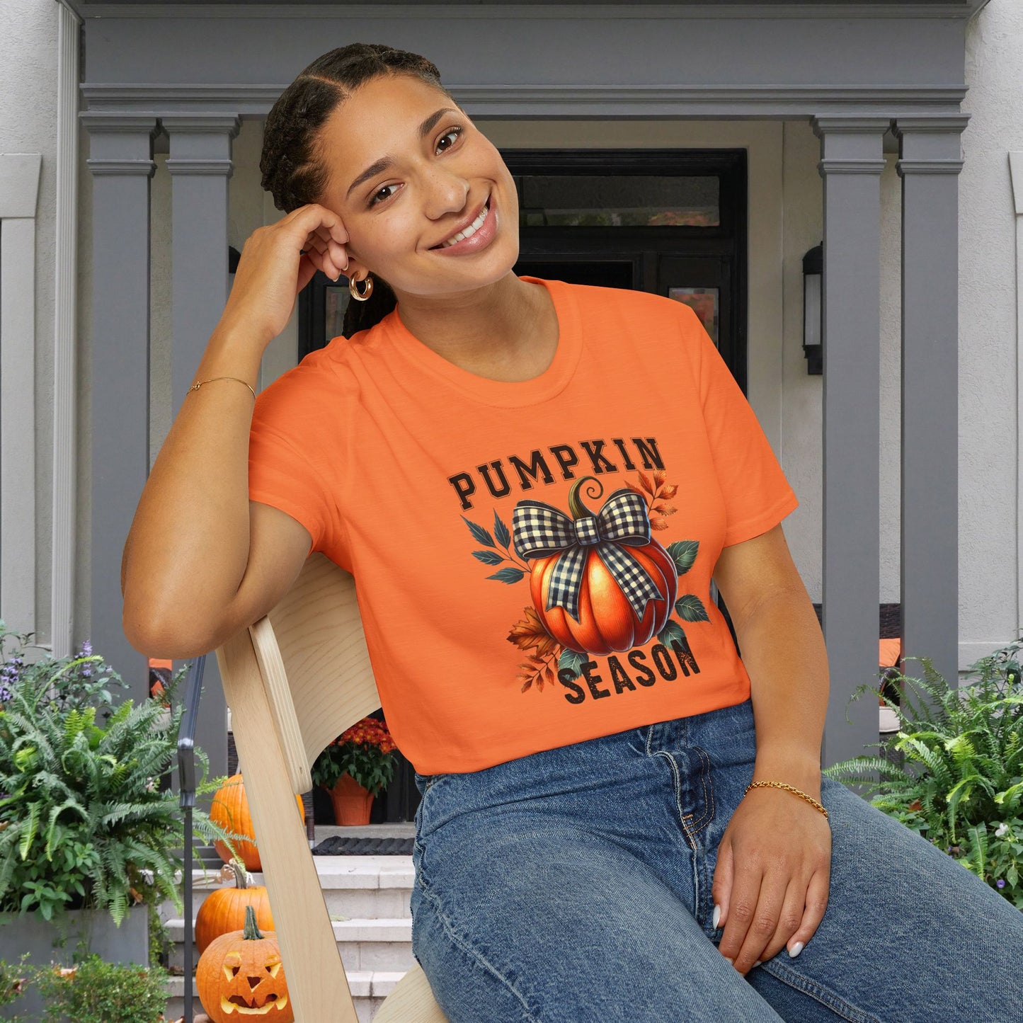 Cute Pumpkin Season Adult T-shirt