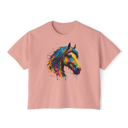 Colorful Horse Women's Boxy Tee