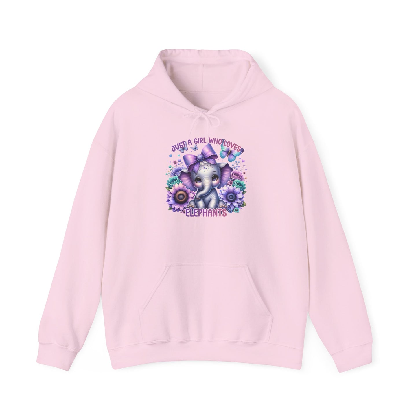Just A Girl Who Loves Elephants Heavy Blend™ Hooded Sweatshirt
