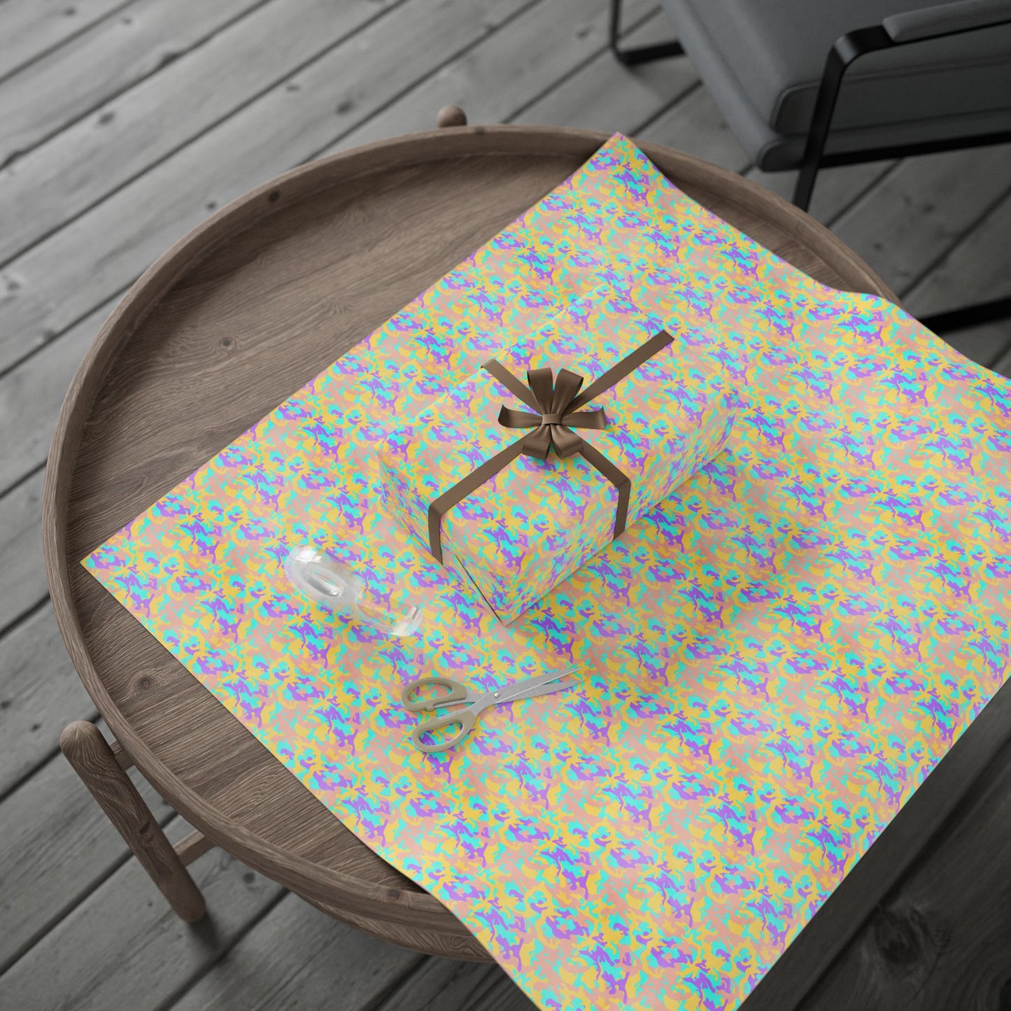 Dreamsicle Camo Wrapping Paper