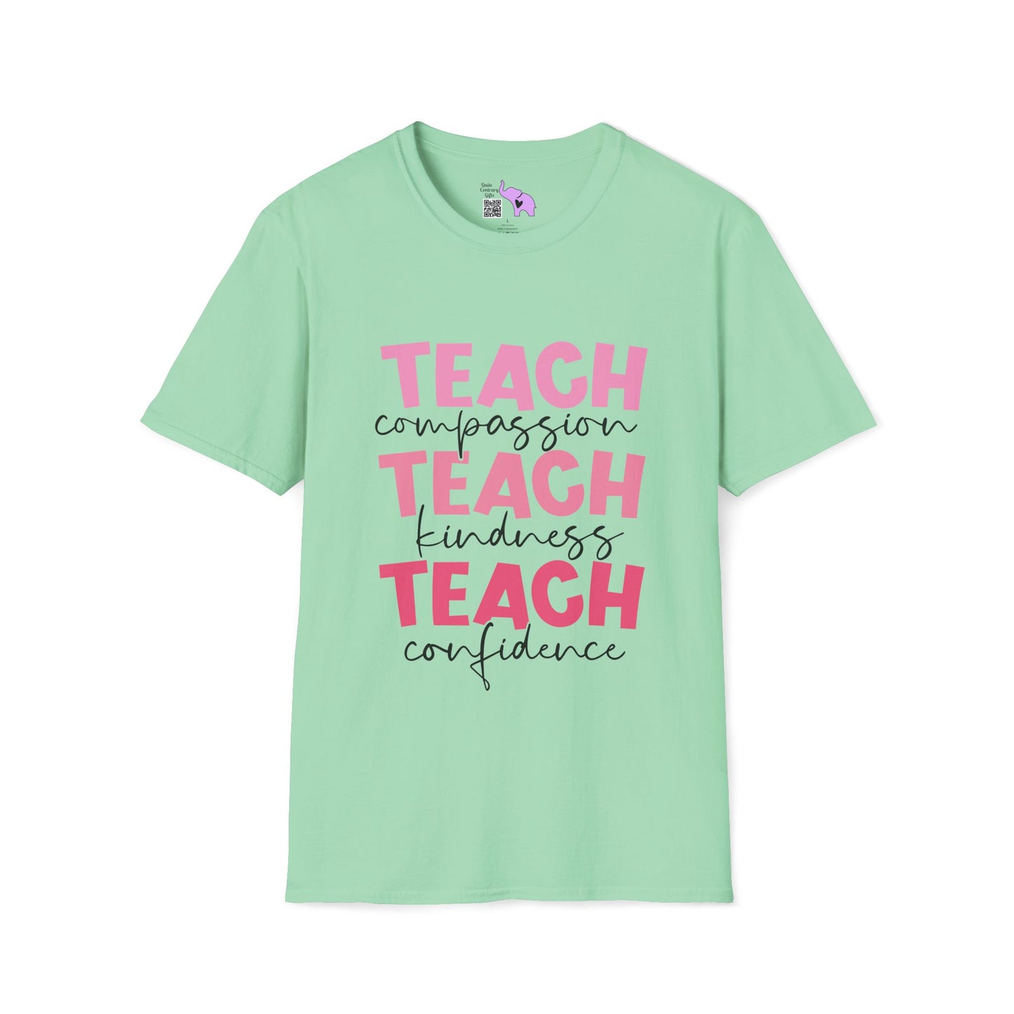 Teach Compassion, Kindness, Confidence Adult T-shirt