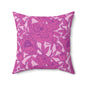 Blush Peony Garden Throw Pillow