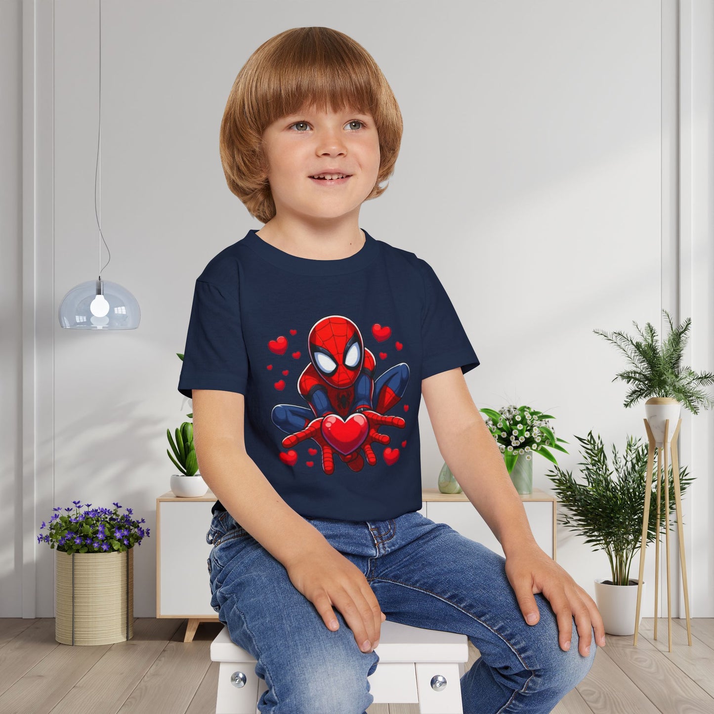 Valentines Spiderman Heavy Cotton™ Toddler T-shirt
