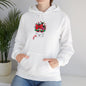 White Candy Cane Kitten Heavy Blend™ Hooded Sweatshirt