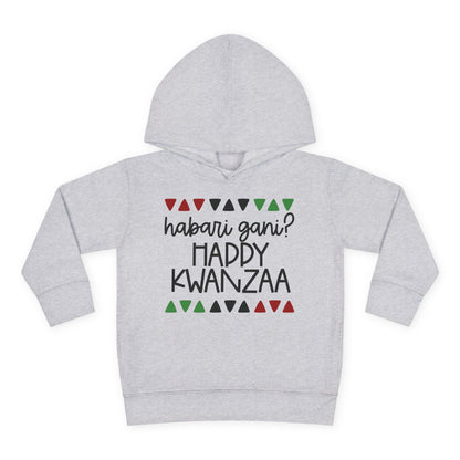 Habari Gani? Happy Kwanzaa Toddler Hoodie