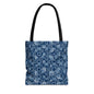 Blue Hexagons Canvas Tote Bag