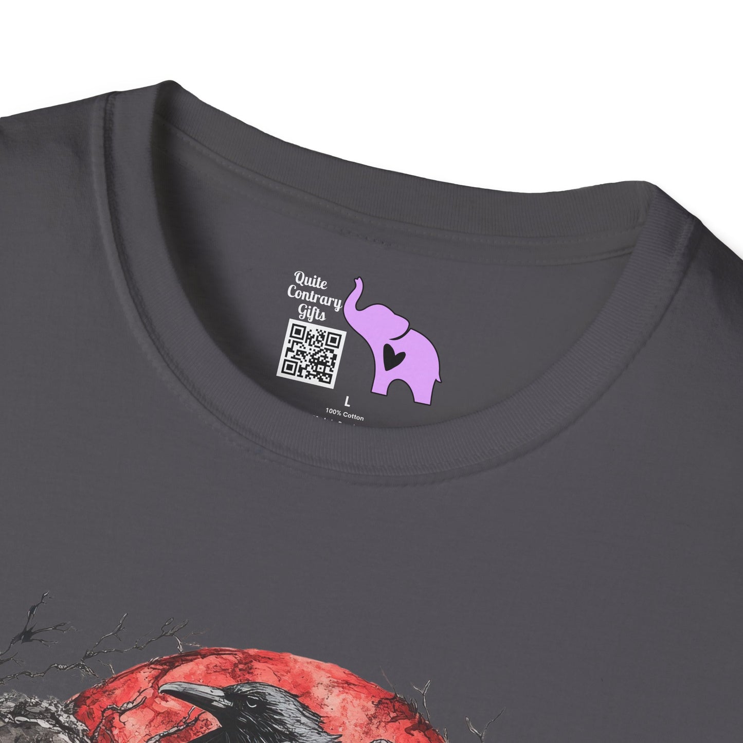 Halloween Graveyard w/Skull Adult T-shirt