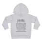 Toddler Definition Toddler Hoodie