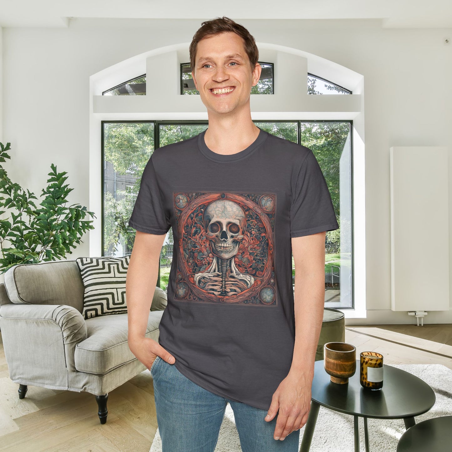 Life & Death Skeleton Adult T-shirt