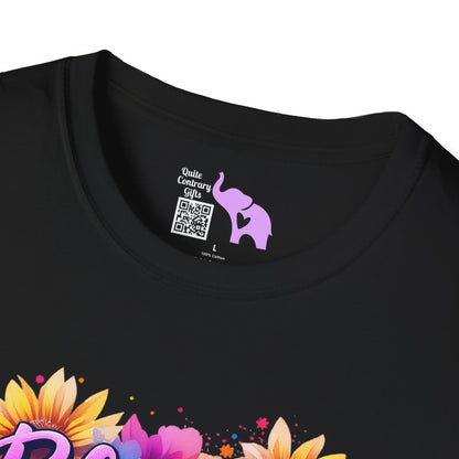 Blessed Mom (Vibrant Floral) Adult T-shirt