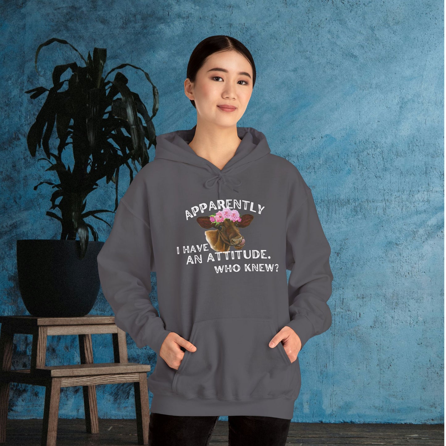 Apparently I Have An Attitude; Who Knew? Heavy Blend™ Hooded Sweatshirt