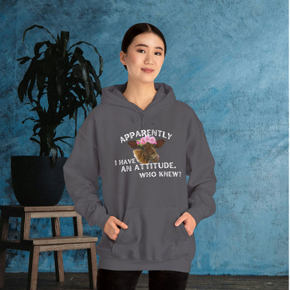 Apparently I Have An Attitude; Who Knew? Heavy Blend™ Hooded Sweatshirt