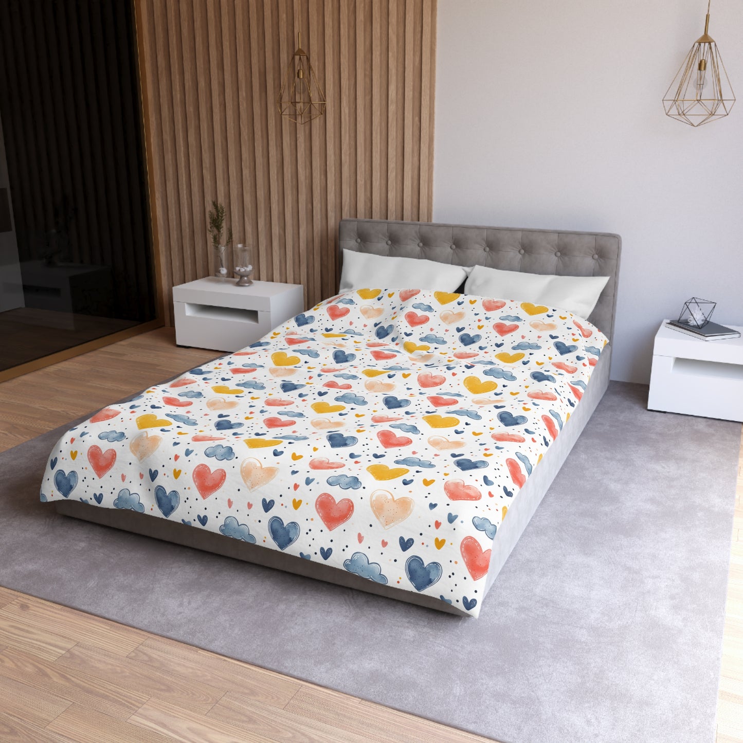 Love in the Air Microfiber Duvet Cover