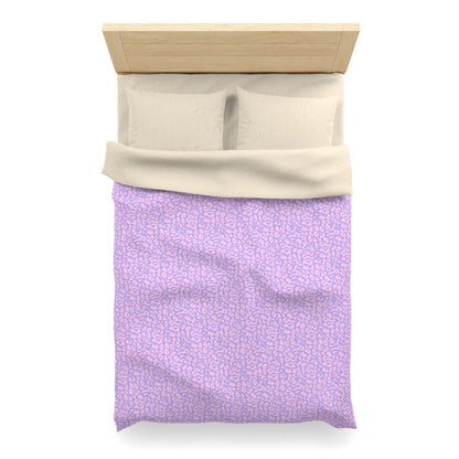 Cotton Candy Cheetah Microfiber Duvet Cover