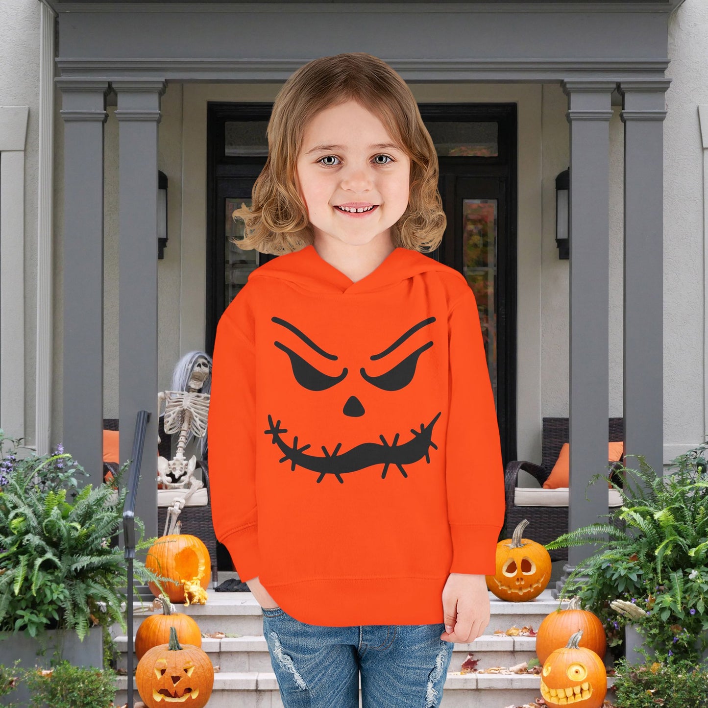 Loopy Jack-O-Lantern Toddler Hoodie