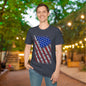 American Flag w/State Names Adult T-Shirt