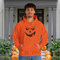 Goofy Grin Jack-O-Lantern Heavy Blend™ Hooded Sweatshirt