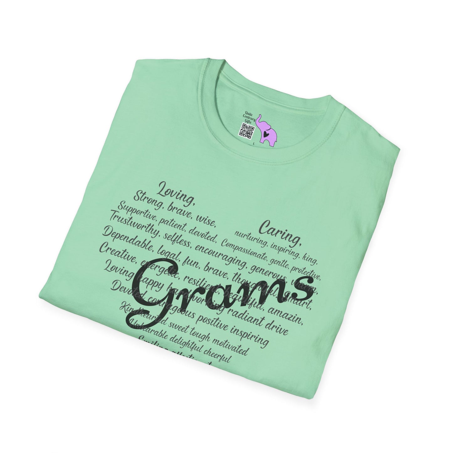 Grams Descriptive Words Adult T-shirt