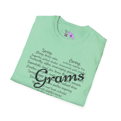 Grams Descriptive Words Adult T-shirt