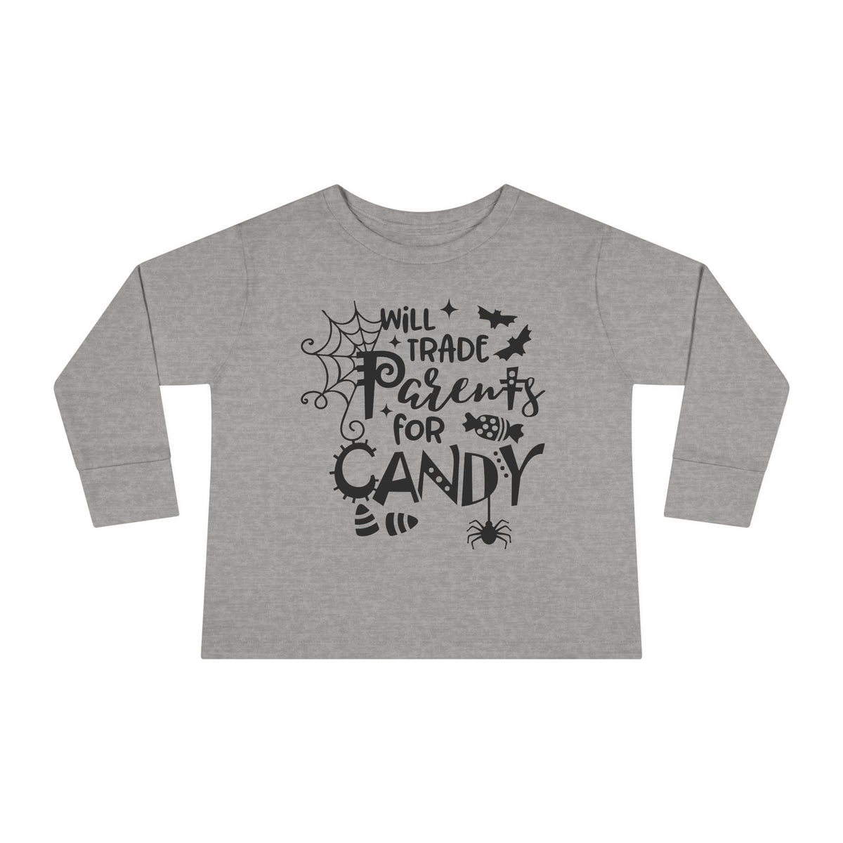 Will Trade Parents For Candy Toddler Long Sleeve Tee