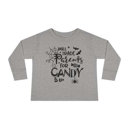 Will Trade Parents For Candy Toddler Long Sleeve Tee