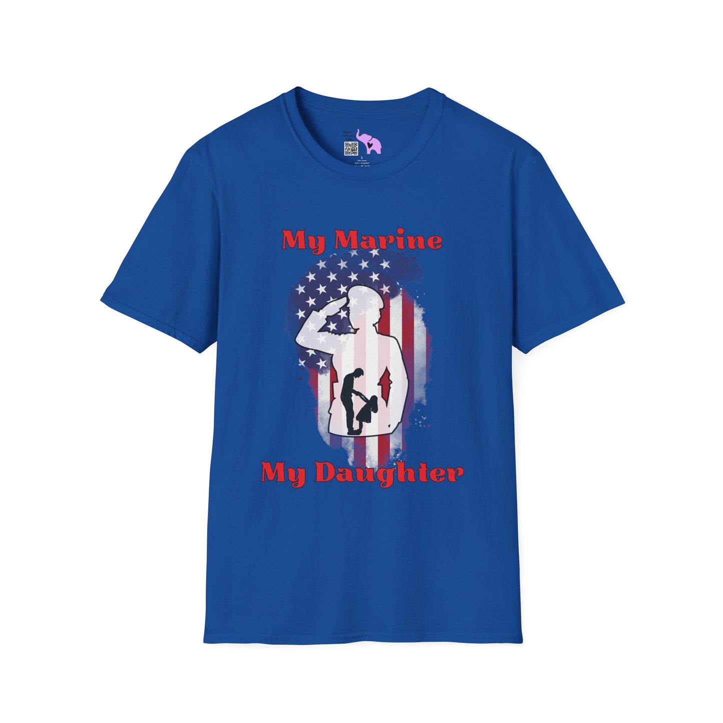 My Marine My Daughter (Dad) Adult T-shirt