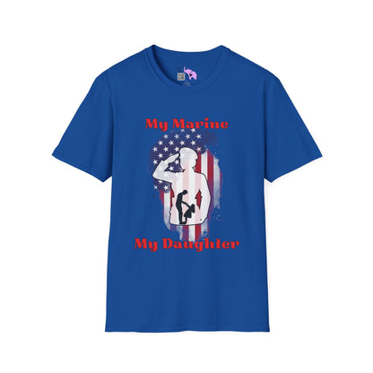 My Marine My Daughter (Dad) Adult T-shirt