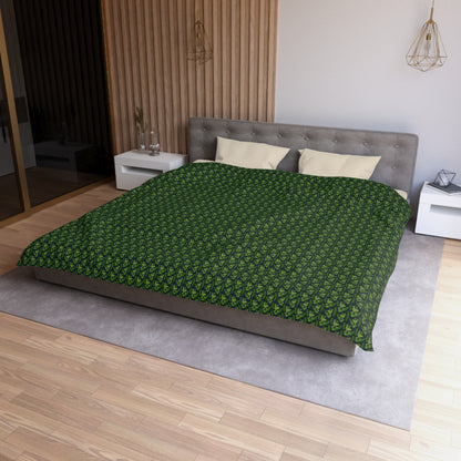 Emerald Canopy Frogs Microfiber Duvet Cover