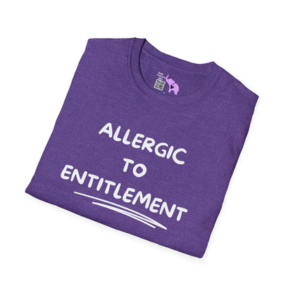 Allergic To Entitlement Adult T-shirt