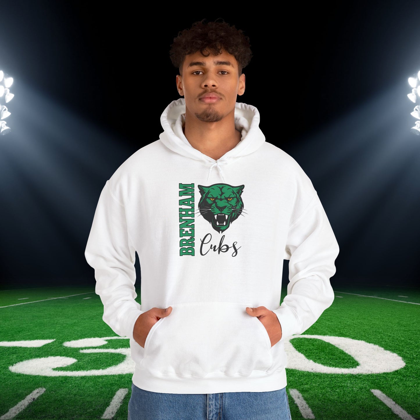 Brenham Vertical Fury Adult Heavy Blend™ Hooded Sweatshirt