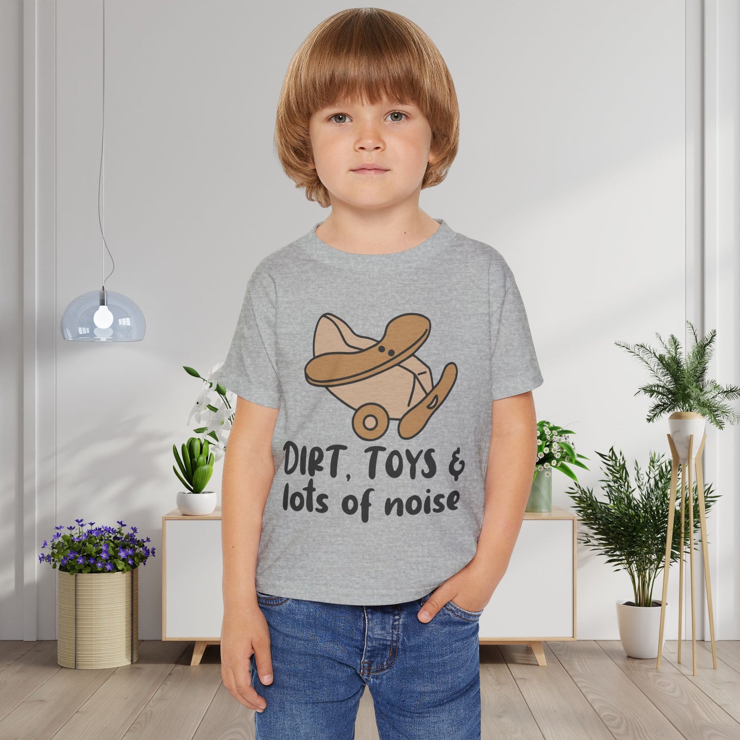Dirt, Toys, & Lots of Noise Heavy Cotton™ Toddler T-shirt
