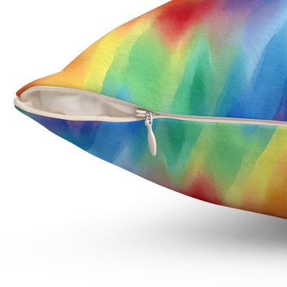 Colorwaves Throw Pillow