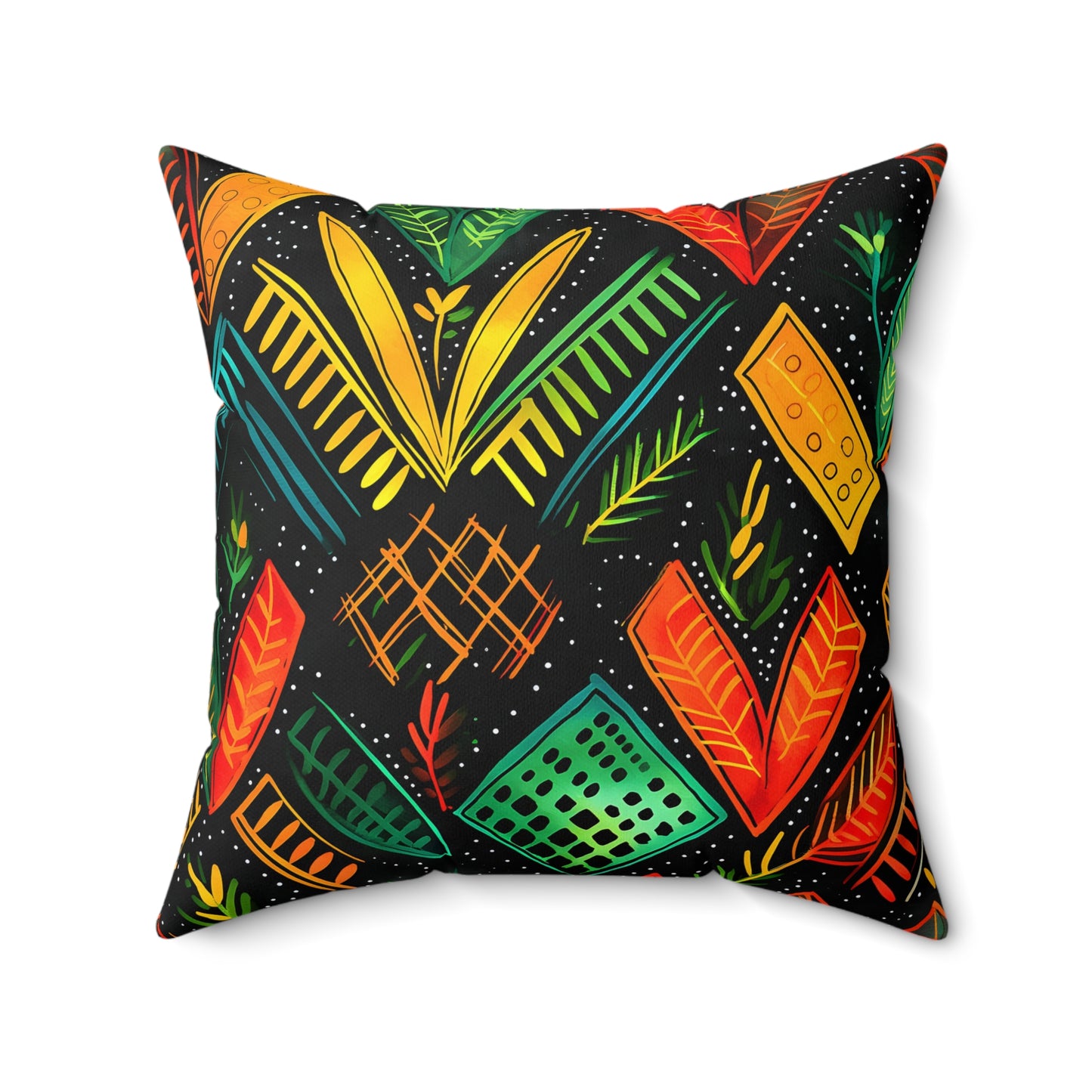 Kujichagulia Waves Throw Pillow