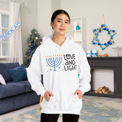 Hanukkah Love & Light Heavy Blend™ Hooded Sweatshirt