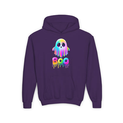 Neon Ghostly Boo Youth Heavy Blend Hoodie