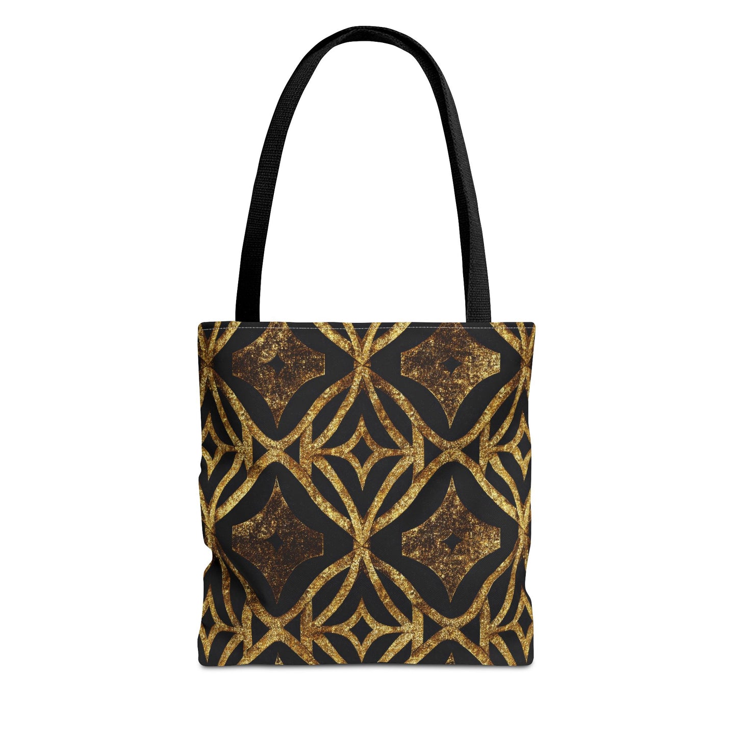 Golden Star Lattice Canvas Tote Bag
