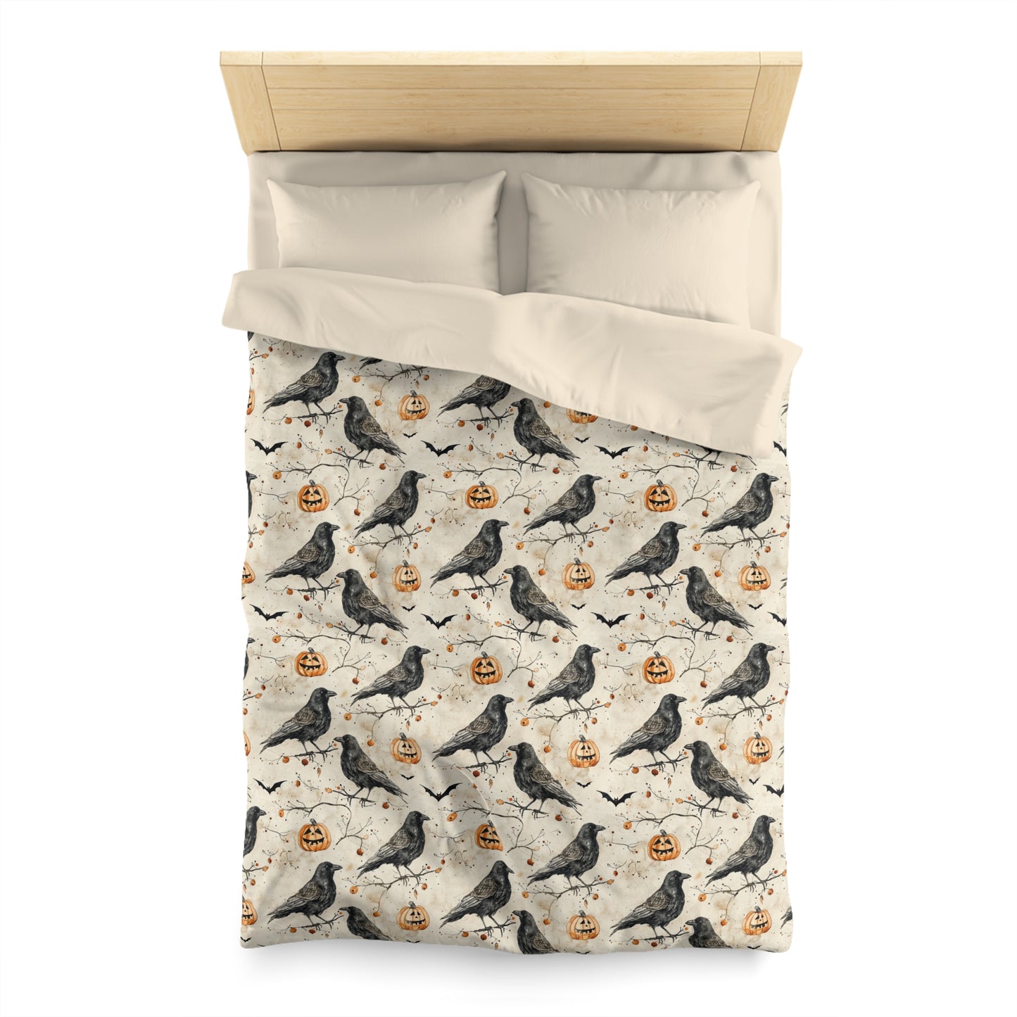 Crow & Gourd Microfiber Duvet Cover