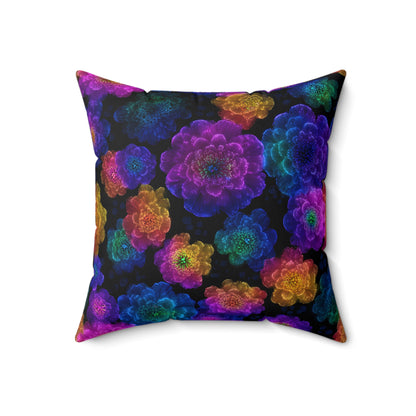 Luminous Carnations Throw Pillow