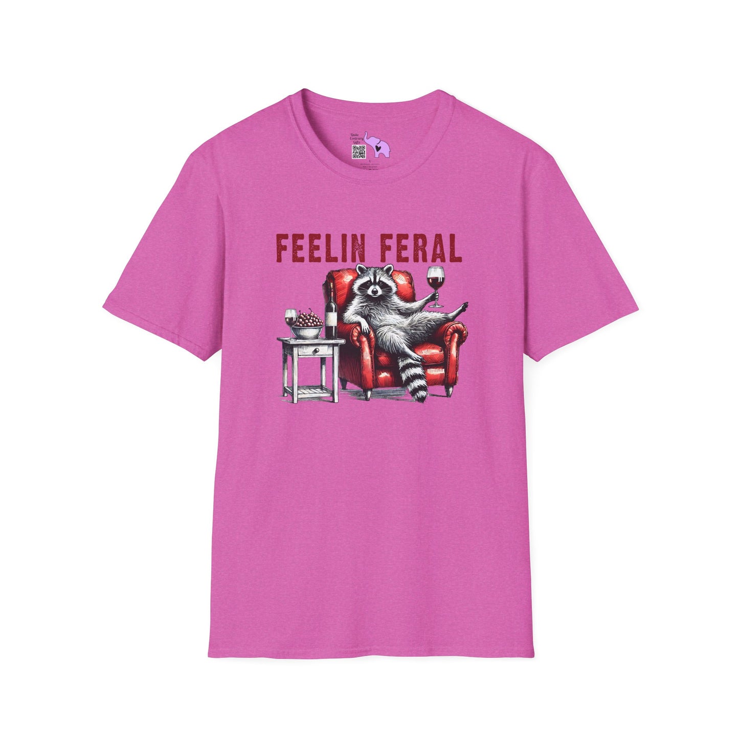 Feelin Feral (Racoon) Adult T-shirt